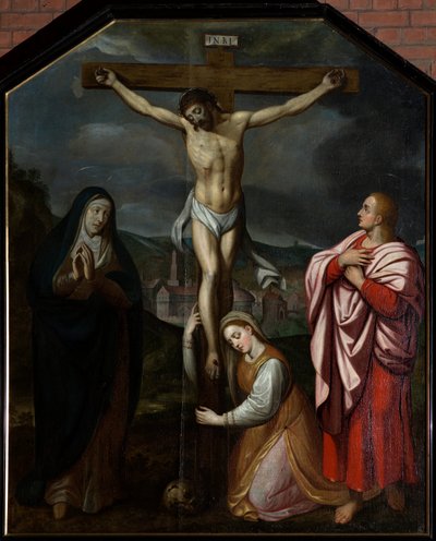 Plébániatemplom (Parochiekerk Sint-Martinus). Festmény. A kereszteződés. XVII. század. alkotó: Unbekannter Künstler