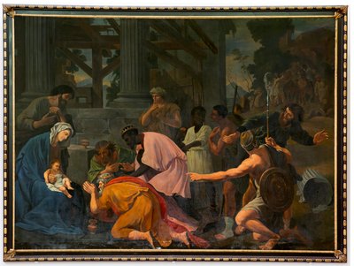Plébániatemplom (Parochiekerk Sint-Salvator). Belső. Festmény. A mágusok imádása. alkotó: Unbekannter Künstler