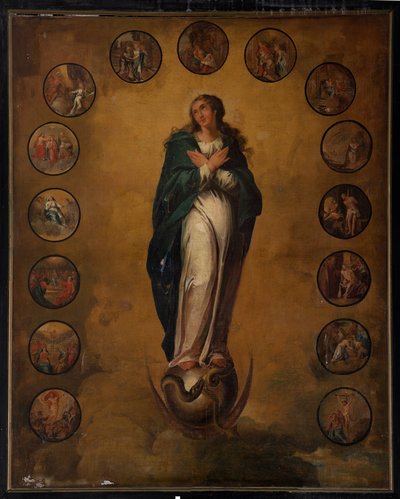 Plébániatemplom (Saint Walburga plébániatemplom). Festmény. alkotó: Unbekannter Künstler