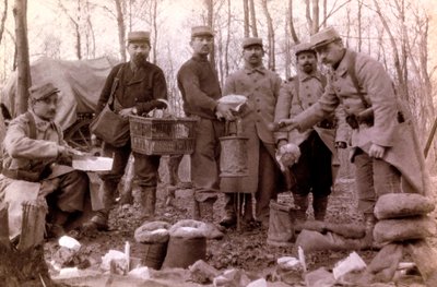 Fénykép egy gyalogsági hadnagy személyes albumából az első világháború első hónapjaiban alkotó: Unbekannt