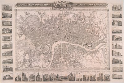 London terve a tényleges felmérésből alkotó: Unbekannter Künstler