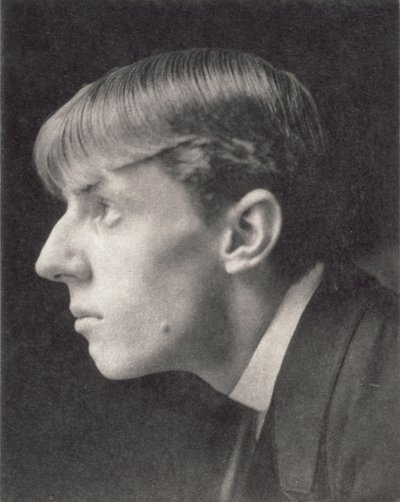 Aubrey Beardsley (1872-98) portréja, Frederick Evans (1853-1943) (szépia fotó) alkotó: Unbekannt