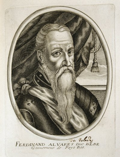 ALba hercegének portréja (1507-1582) (metszet) alkotó: Unbekannter Künstler