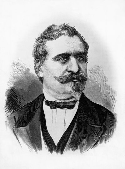 Giovanni Prati (1815-1884) olasz költő és politikus portréja, Centenari metszete Michele Schemboche fényképe után (aktív: kb. 1856-1906) alkotó: William M. Timlin
