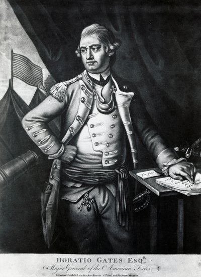 Horatio Gates portréja (metszet) alkotó: Unbekannt