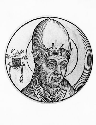 III. János (meghalt 574-ben), a katolikus egyház 61. pápája 561-től, metszet. alkotó: William M. Timlin