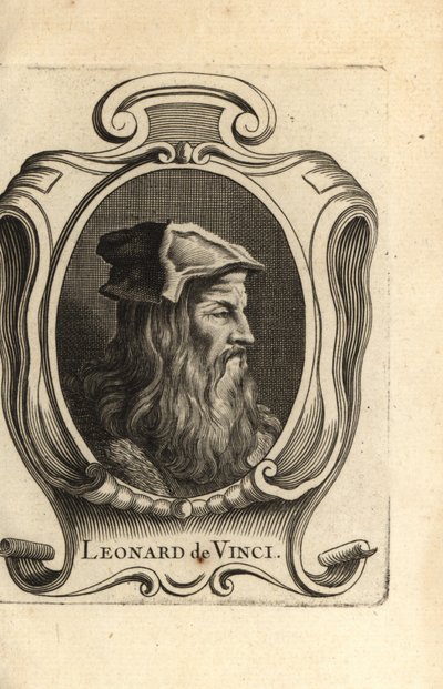 Leonardo da Vinci, olasz reneszánsz művész portréja. alkotó: Unbekannter Künstler