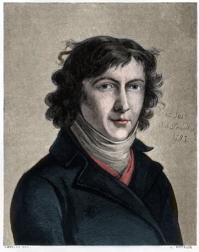Louis de Saint-Just portréja alkotó: Unbekannt