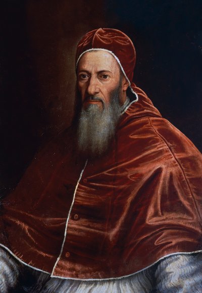 III. Julius pápa (1487-1555) portréja, Scipione Pulzone (1544-1598) festménye alkotó: William M. Timlin