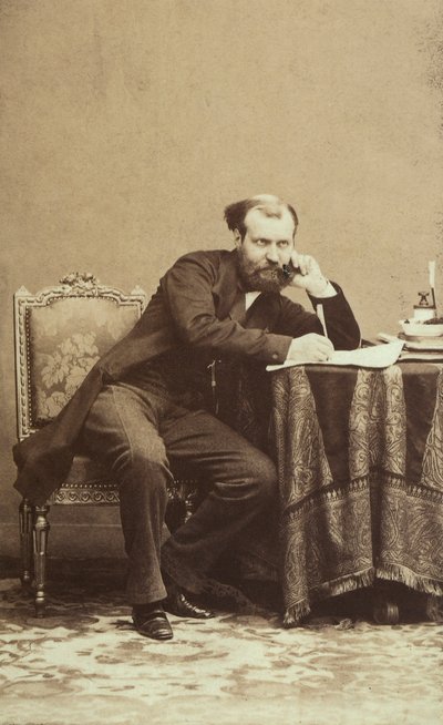 A híres francia zeneszerző, Charles Gounod portréja alkotó: Unbekannter Künstler