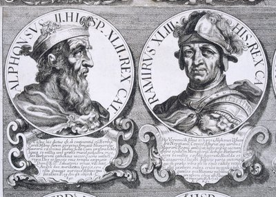II. Alfonso és I. Ramiro portréi (litho) alkotó: Unbekannt