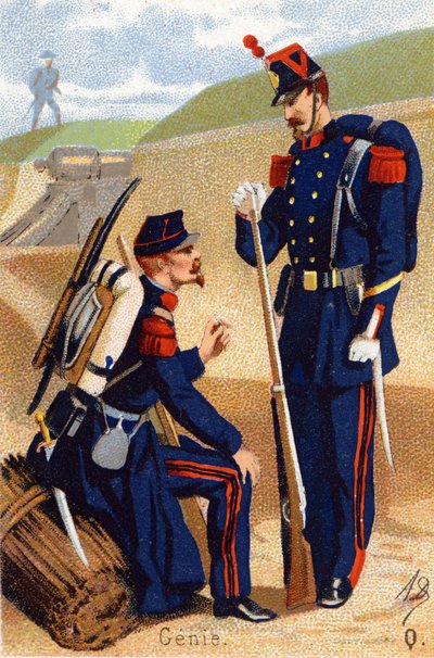 K: Zsini. Metszet "Katonai ábécé"-ben. Az illusztrátor kezdőbetűi: A. D. Ismeretlen kiadó. Kromolitográfia a 19. század végén. Mérete: 10,5x7 cm. alkotó: Unbekannt