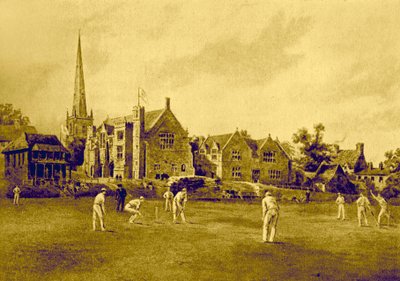 Repton School a krikettpályáról alkotó: Unbekannter Künstler