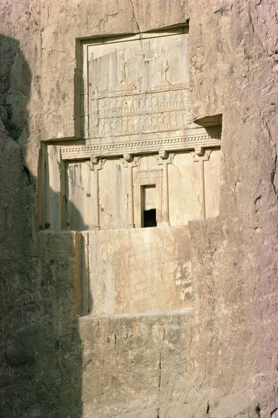 II. Artaxerxész király sziklasírja (i. e. 404-358 körül) Achaemen-korszak, ie 4. század (fotó) alkotó: Unbekannt