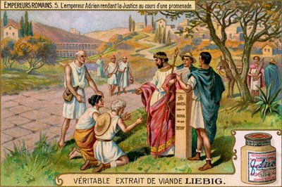 Római császárok - Liebig Húskivonat gyűjtőkártya alkotó: Unbekannter Künstler
