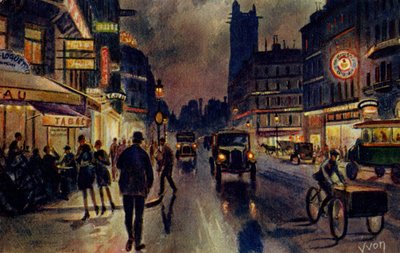 Rue de Rivoli, Párizs, 1933 körül (képeslap) alkotó: Unbekannter Künstler