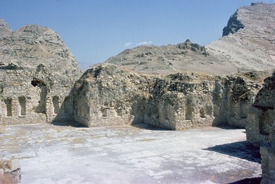I. Shapur király (241-72), Sassanian palotájának romjai (fotó) alkotó: Unbekannt