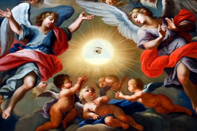 Saint-Nicolas de Veroce templom. Festmény. Franciaország. (fénykép) alkotó: Unbekannter Künstler