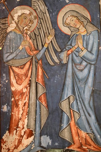 Saint-Pierre-le-Jeune protestáns templom, Fresco, Strasbourg, Franciaország. alkotó: Unbekannter Künstler