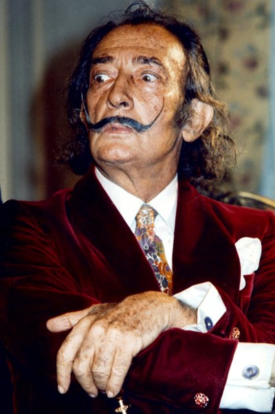Salvador Dali (1904-1989) a szürrealizmus spanyol művésze, itt C. 1968 (fotó) alkotó: Unbekannt