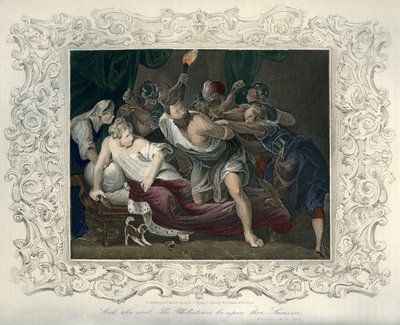 Sámson a filiszteusok fogságában - Biblia alkotó: Unbekannter Künstler