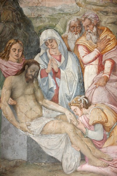 San Jeronimo temploma. Jézus letette a keresztről Madrid Spanyolországban alkotó: Unbekannt