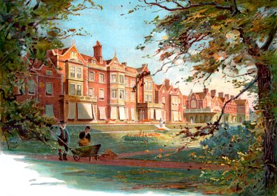 Sandringham House - 19. század végi illusztráció alkotó: Unbekannter Künstler