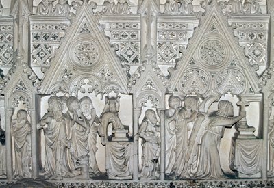 I. Pedro (1320-1367) szarkofágja Szent Bertalan életének jeleneteivel, az Alcobaca kolostor temploma (UNESCO világörökségi lista) alkotó: Benjamin Baud