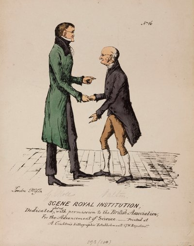 Királyi intézmény: Gerrit Moll és John Dalton, 1831-1840 alkotó: Unbekannt