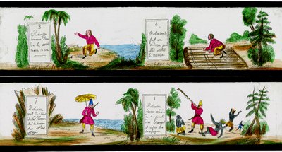 Jelenet Robinson Crusoe kalandjaiból alkotó: Unbekannter Künstler