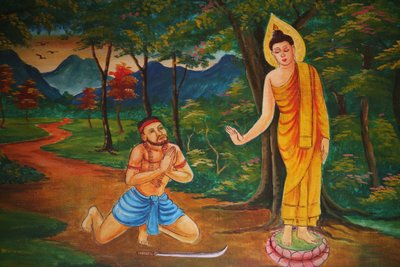 Jelenet Buddha Vientiane Laosz életéből alkotó: Unbekannt
