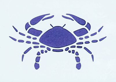 Csillagjegy: rák (Asztrológiai jegy: rák) Magángyűjtemény alkotó: Unbekannter Künstler