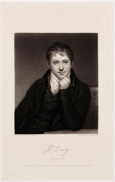 Sir Humphry Davy, angol kémikus alkotó: Unbekannt