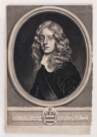 Sir Samuel Morland angol diplomata, matematikus és feltaláló, 1660 körül alkotó: Unbekannt