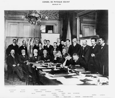 Solvay Konferencia, Brüsszel alkotó: Unbekannt
