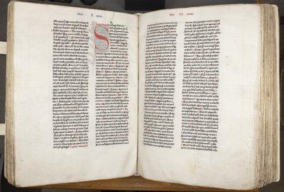 Hippói Szent Ágoston „Opera”, Fol 151 verso 152 recto, 1200 körül (toll és tinta pergamenen) alkotó: Unbekannt