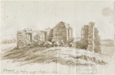 Stafford – Creswell Chapel: toll- és mosórajz, 1824 alkotó: Unbekannt