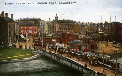 Swing Bridge és London Road, Lowestoft alkotó: Unbekannter Künstler