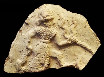 Tábla, amely Ischali viharistent ábrázolja, Isun Larsa, Babilon, Mezopotámia, Kr.e. 2000-1600 alkotó: Unbekannt