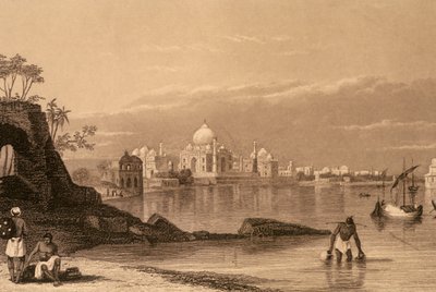 Taj Mahal, Agra, Uttar Pradesh, India (metszet) alkotó: Unbekannter Künstler
