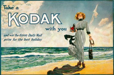 "Take a Kodak with you", Kodak fényképezőgépek hirdetése, brit, 1910 alkotó: Unbekannt