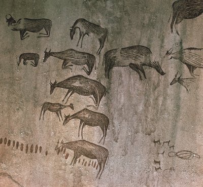 Tansania, Dodoma-Region, Felszeichnungen von Nicolas d