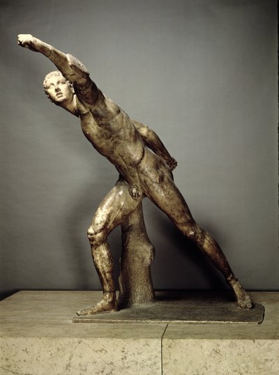 A Borghese-gladiátor, görög, Kr.e. 50 körül (márvány) (lásd még: 98022) alkotó: Unbekannt