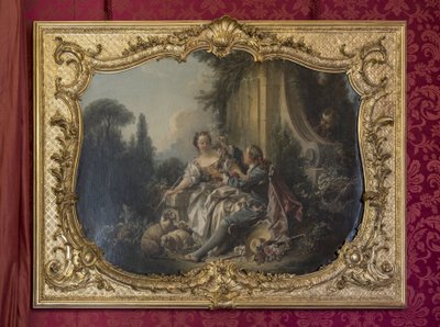 A vitéz lelkész vagy a füzér. Francois Boucher (1703-1770) festménye. Hercegnő felvonulása vagy díszterme. Hotel de Soubise, Párizs alkotó: Unbekannt