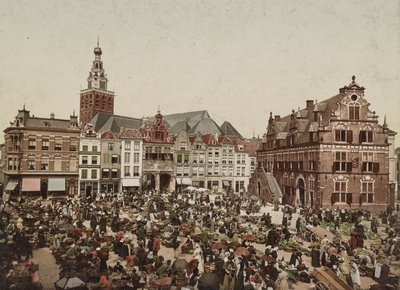 A Nagy Piac, Nijmegen, 1900 körül alkotó: Unbekannt