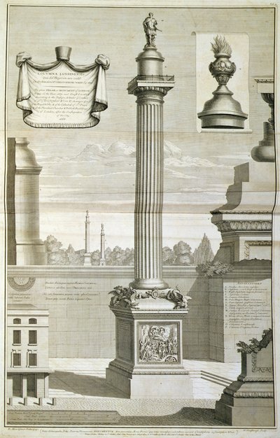 Christopher Wren által tervezett emlékmű alkotó: Unbekannt