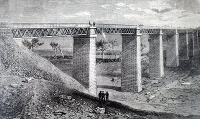 A Moorabool viadukt. alkotó: Unbekannt