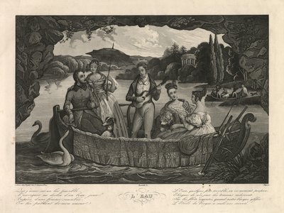 A víz, Párizs, 1835 körül (metszet) alkotó: Unbekannter Künstler