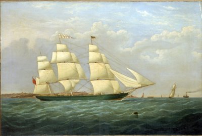A "Matilda Wattenboch" klipper, 1853-as vízre bocsátásának emlékére. alkotó: Unbekannter Künstler