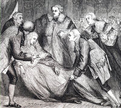 William Pitt halála. alkotó: Unbekannt